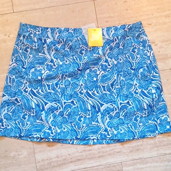 Rip Skirt Hawaii Dresses & Skirts - NWT Rip Skirt Hawaii Happy Blues Tropical Print Velcro Leisure Wrap Skirt
